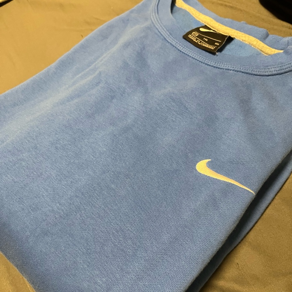 Blue mens crewneck